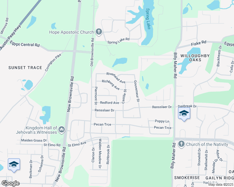 map of restaurants, bars, coffee shops, grocery stores, and more near 5708 Remsen Avenue in Memphis