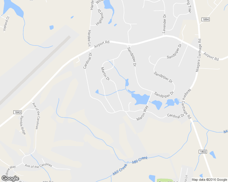 map of restaurants, bars, coffee shops, grocery stores, and more near 36 Martin Drive in Carthage