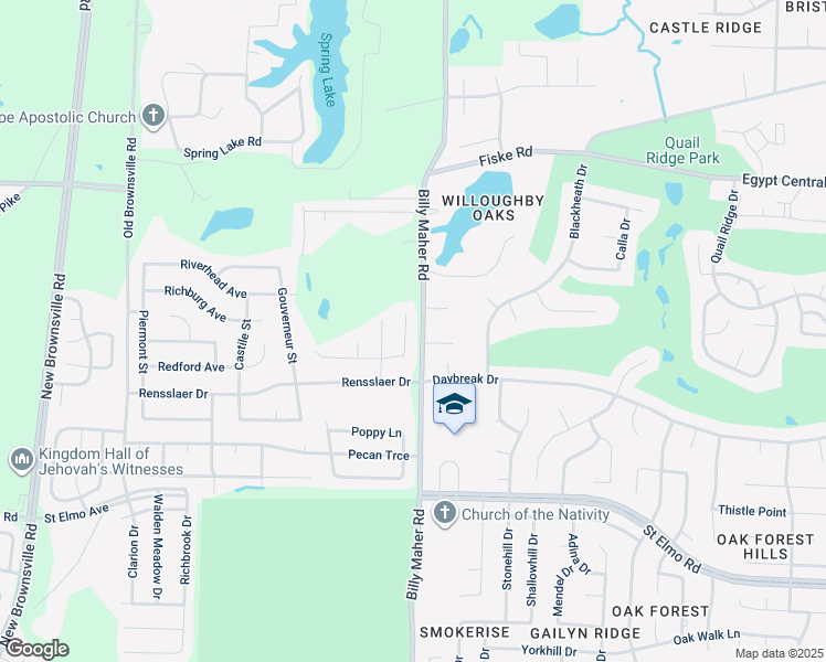 map of restaurants, bars, coffee shops, grocery stores, and more near 4056 Brittain Cove in Bartlett