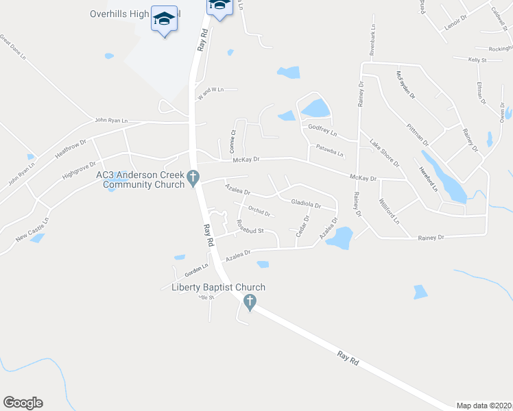map of restaurants, bars, coffee shops, grocery stores, and more near 51 Orchid Drive in Spring Lake