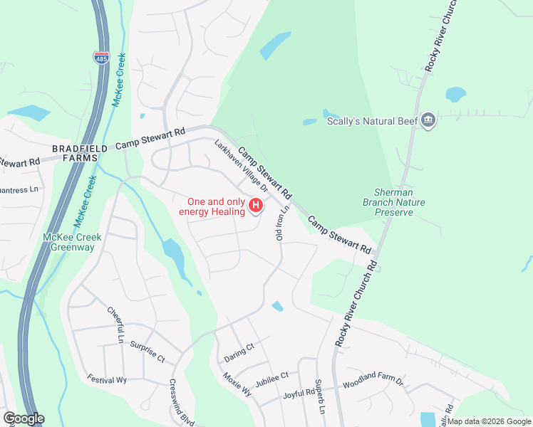 map of restaurants, bars, coffee shops, grocery stores, and more near 12022 Red Leaf Drive in Charlotte
