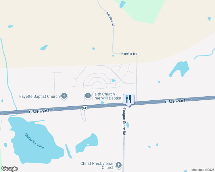 map of restaurants, bars, coffee shops, grocery stores, and more near 13025 U.S. 64 in Somerville