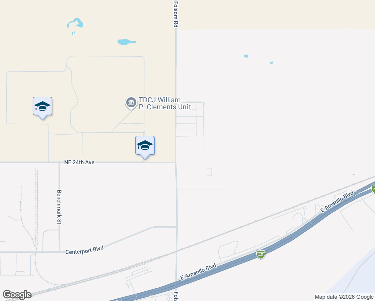 map of restaurants, bars, coffee shops, grocery stores, and more near 2500 Folsom Rd in Amarillo