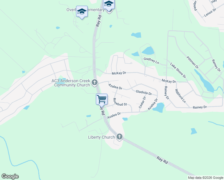 map of restaurants, bars, coffee shops, grocery stores, and more near 32 Daisy Circle in Spring Lake