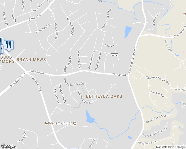 map of restaurants, bars, coffee shops, grocery stores, and more near 4435 Titman Road in Gastonia