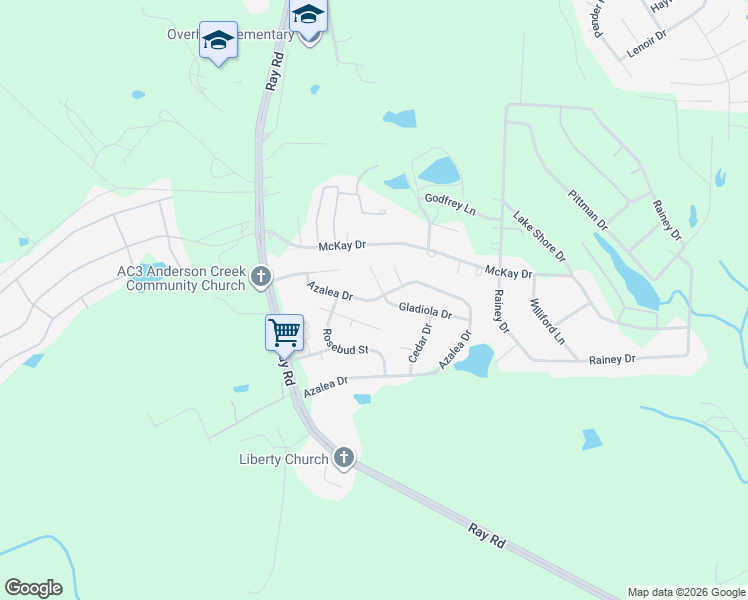 map of restaurants, bars, coffee shops, grocery stores, and more near 770 Azalea Drive in Spring Lake