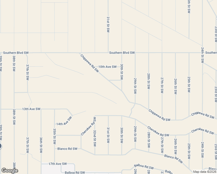 map of restaurants, bars, coffee shops, grocery stores, and more near 3026 Chippewa Road Southwest in Rio Rancho
