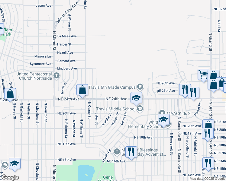 map of restaurants, bars, coffee shops, grocery stores, and more near in Amarillo