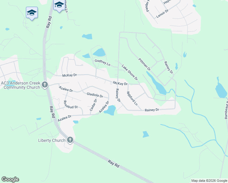 map of restaurants, bars, coffee shops, grocery stores, and more near 540 McKay Drive in Spring Lake