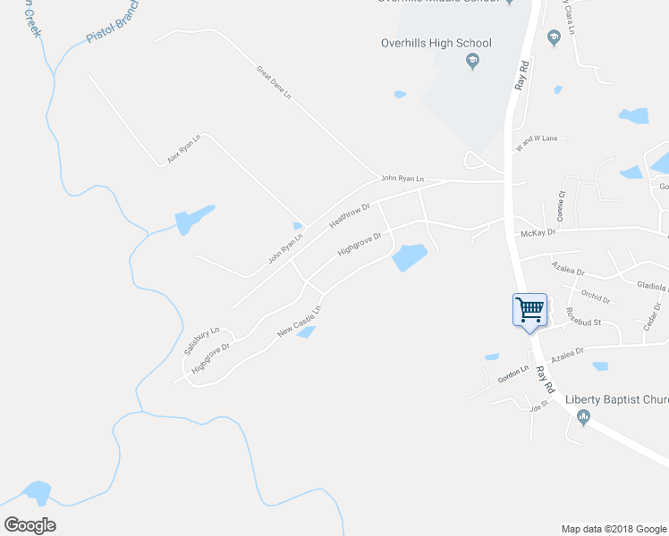 map of restaurants, bars, coffee shops, grocery stores, and more near 511 Highgrove Drive in Spring Lake