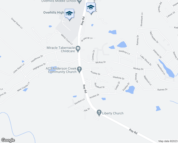 map of restaurants, bars, coffee shops, grocery stores, and more near 961 Azalea Drive in Spring Lake