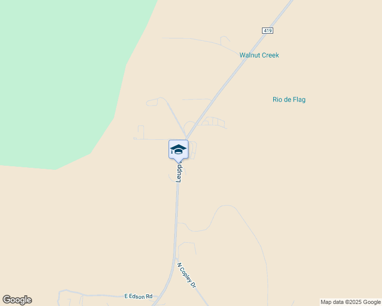 map of restaurants, bars, coffee shops, grocery stores, and more near 6915 Leupp Road in Flagstaff