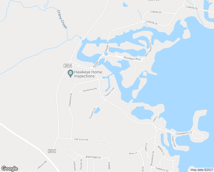 map of restaurants, bars, coffee shops, grocery stores, and more near 150A Cranes Cove in Vass