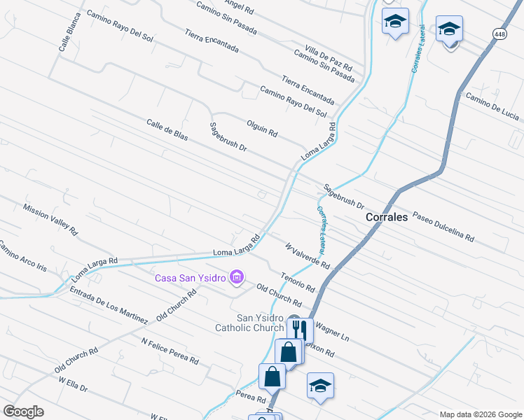 map of restaurants, bars, coffee shops, grocery stores, and more near 1 Perfecto Lopez Road in Corrales