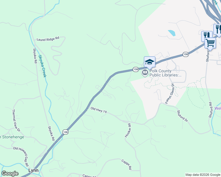 map of restaurants, bars, coffee shops, grocery stores, and more near 66 Sunshine Lane in Columbus