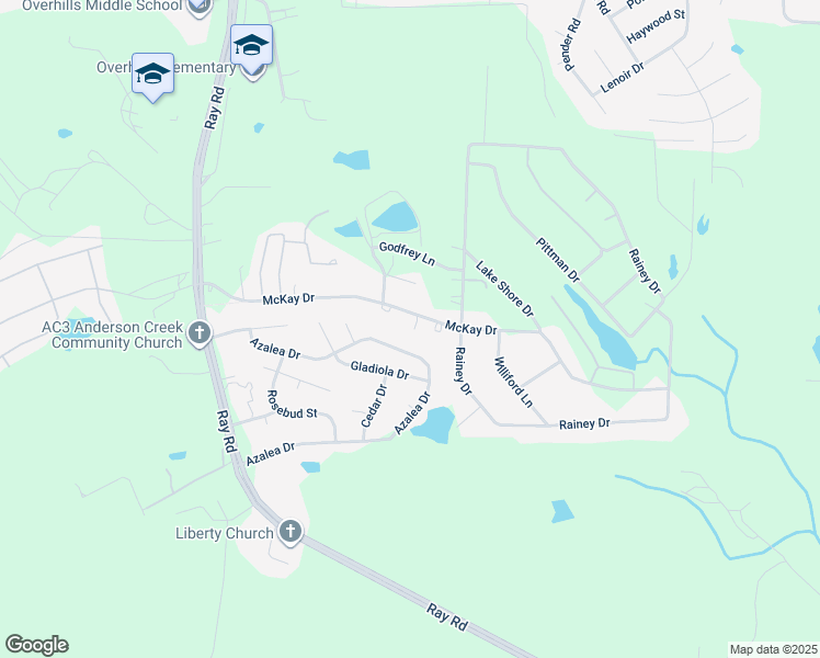 map of restaurants, bars, coffee shops, grocery stores, and more near 480 McKay Drive in Spring Lake