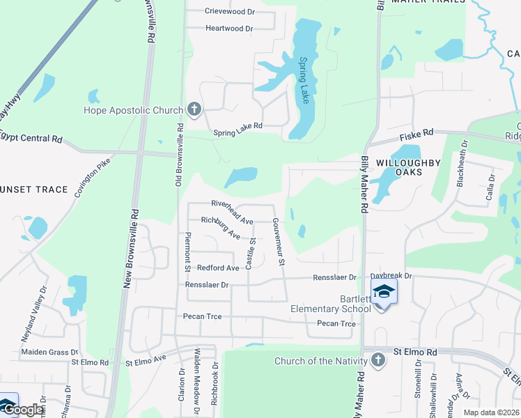 map of restaurants, bars, coffee shops, grocery stores, and more near 5761 Saranac Avenue in Memphis