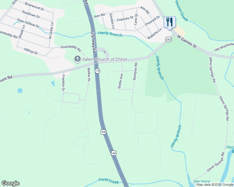 map of restaurants, bars, coffee shops, grocery stores, and more near 314 Devin Street in Lawrenceburg