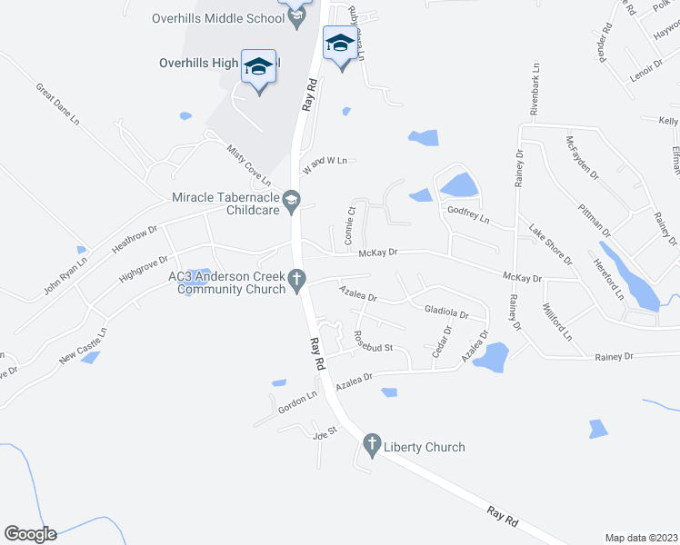 map of restaurants, bars, coffee shops, grocery stores, and more near 103 Camellia Lane in Spring Lake