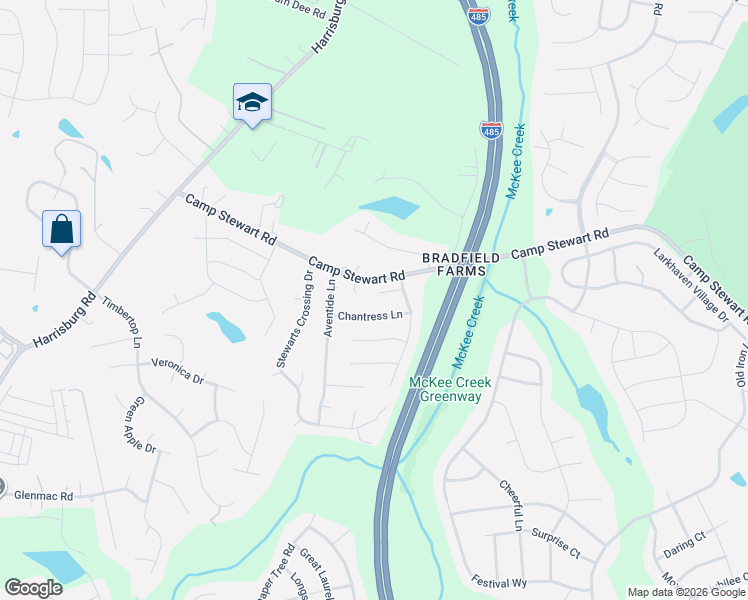 map of restaurants, bars, coffee shops, grocery stores, and more near in Charlotte