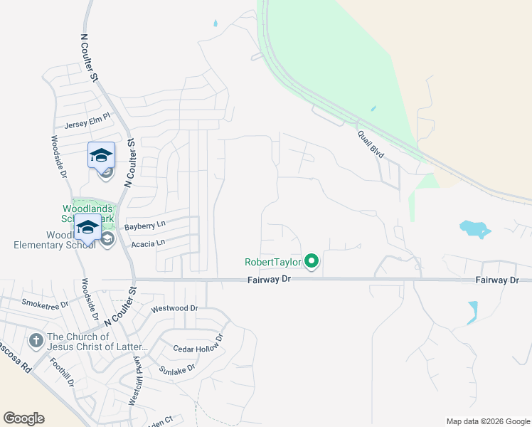 map of restaurants, bars, coffee shops, grocery stores, and more near 24 Prestwick Lane in Amarillo
