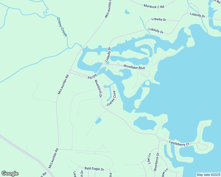 map of restaurants, bars, coffee shops, grocery stores, and more near 180 Cranes Cove in Vass