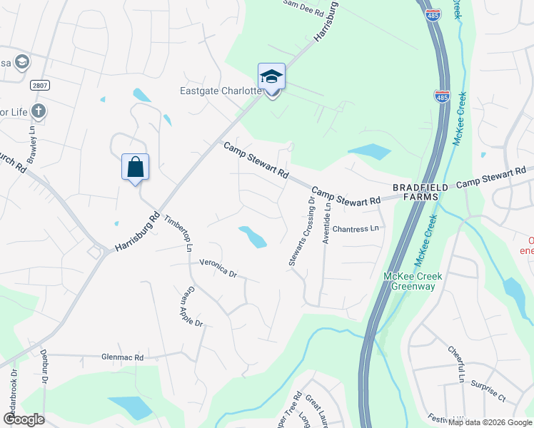 map of restaurants, bars, coffee shops, grocery stores, and more near in Charlotte