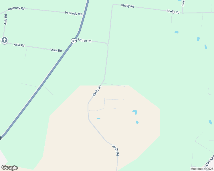 map of restaurants, bars, coffee shops, grocery stores, and more near 2130 Shelly Road in Decherd