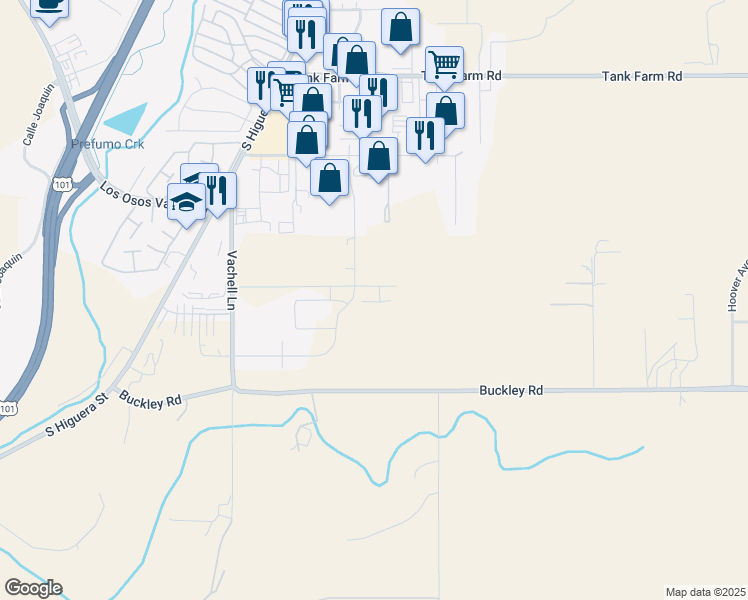 map of restaurants, bars, coffee shops, grocery stores, and more near in San Luis Obispo