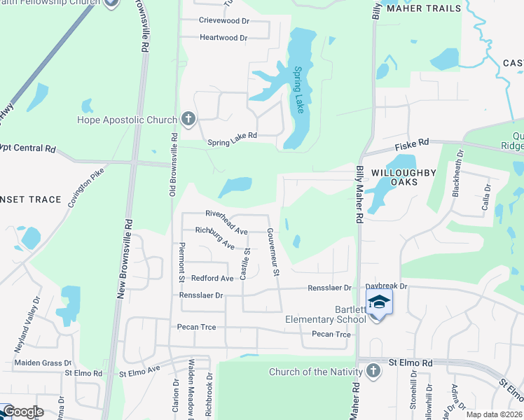 map of restaurants, bars, coffee shops, grocery stores, and more near 5772 Saranac Avenue in Memphis