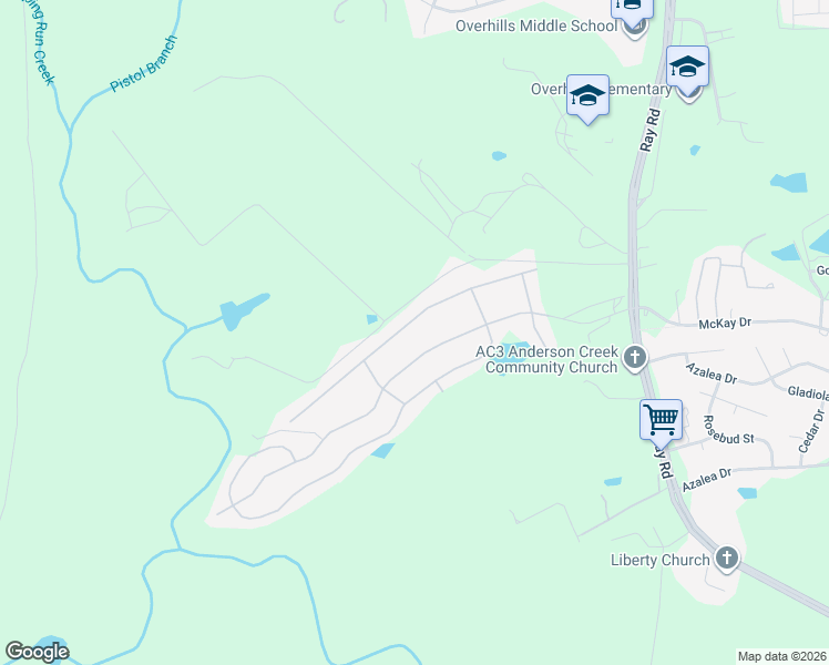 map of restaurants, bars, coffee shops, grocery stores, and more near 334 Heathrow Drive in Spring Lake