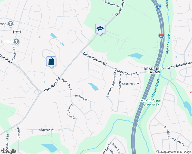 map of restaurants, bars, coffee shops, grocery stores, and more near in Charlotte