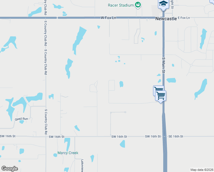 map of restaurants, bars, coffee shops, grocery stores, and more near 1106 South Dickerson Street in Newcastle