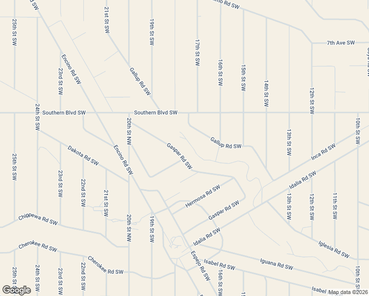 map of restaurants, bars, coffee shops, grocery stores, and more near 1628 Gallup Road Southwest in Rio Rancho