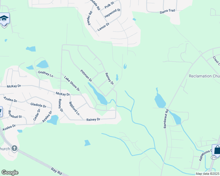 map of restaurants, bars, coffee shops, grocery stores, and more near 14 Pittman Drive in Spring Lake