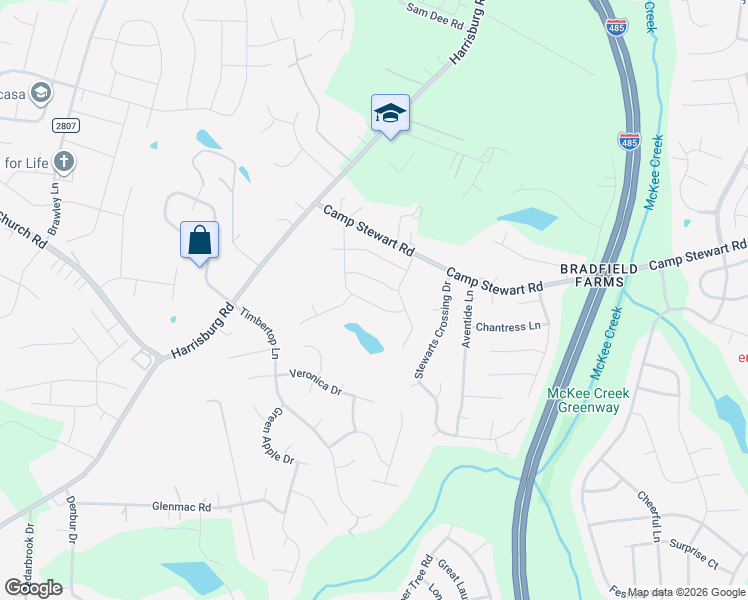 map of restaurants, bars, coffee shops, grocery stores, and more near in Charlotte