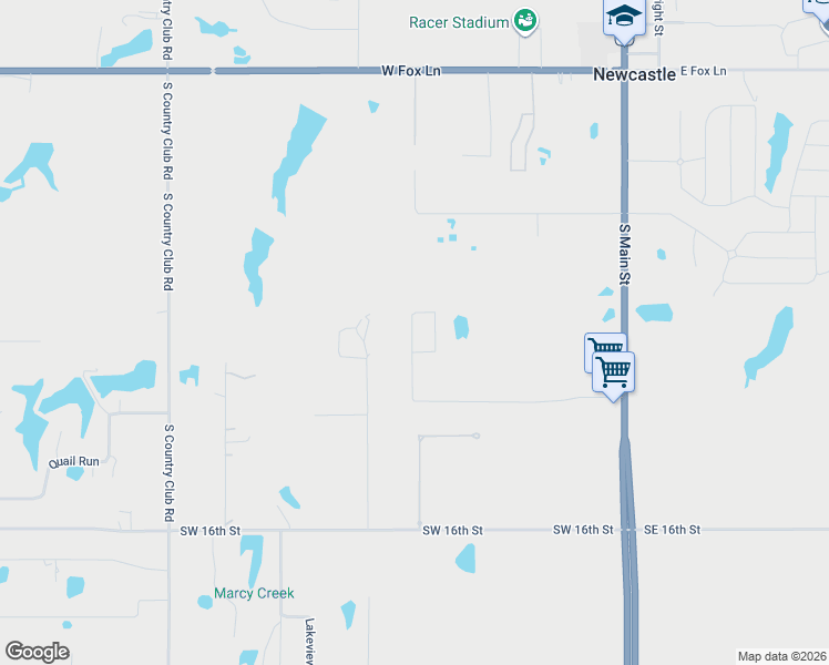 map of restaurants, bars, coffee shops, grocery stores, and more near 1106 South Dickerson Street in Newcastle