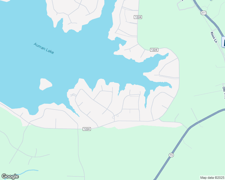 map of restaurants, bars, coffee shops, grocery stores, and more near Cook Point in Seven Lakes