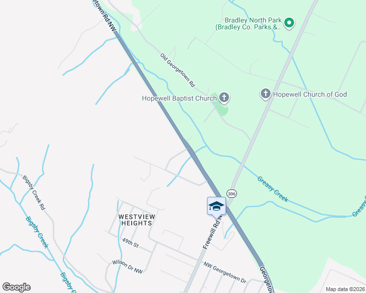 map of restaurants, bars, coffee shops, grocery stores, and more near 5678 Georgetown Road Northwest in Cleveland