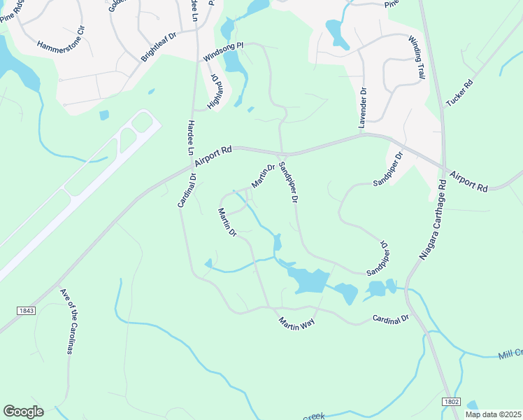 map of restaurants, bars, coffee shops, grocery stores, and more near 7 Robins Roost in Whispering Pines