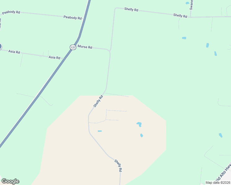 map of restaurants, bars, coffee shops, grocery stores, and more near Shelly Road in Decherd