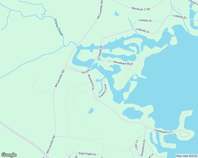map of restaurants, bars, coffee shops, grocery stores, and more near 123 Mallard Cove in Vass