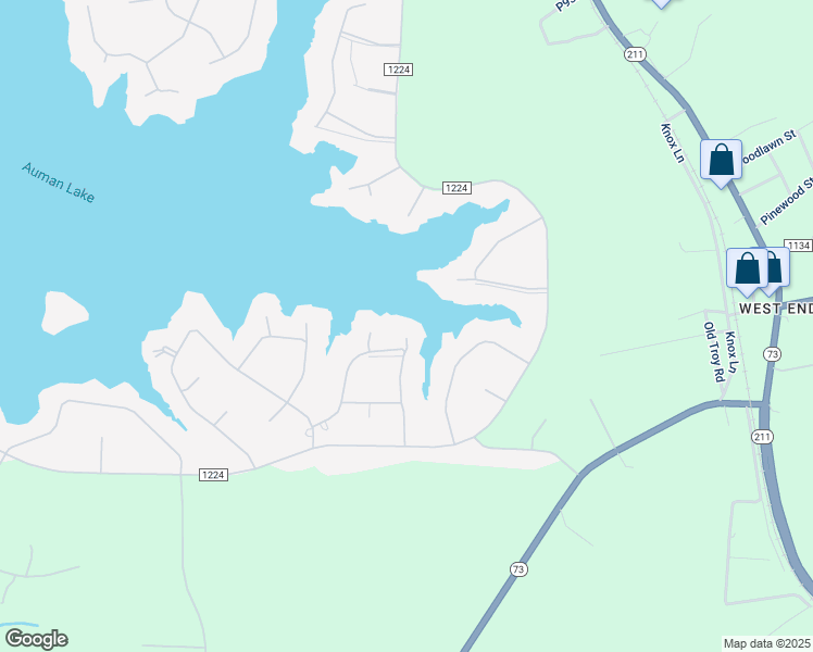 map of restaurants, bars, coffee shops, grocery stores, and more near 105 Featherston Point in West End