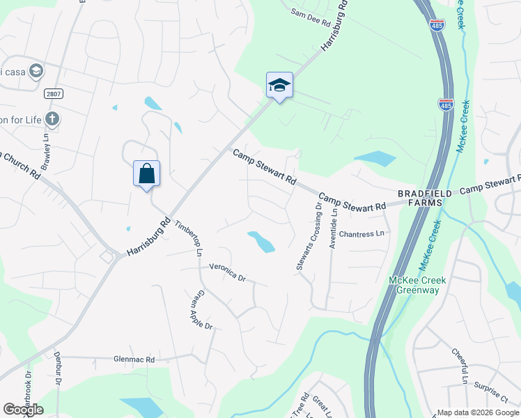 map of restaurants, bars, coffee shops, grocery stores, and more near in Charlotte