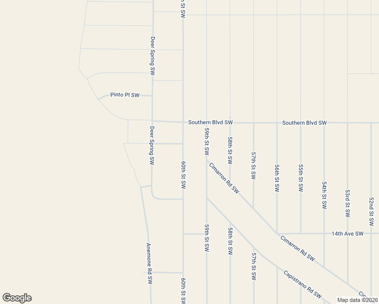 map of restaurants, bars, coffee shops, grocery stores, and more near 60th Street Southwest in Albuquerque