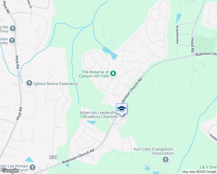 map of restaurants, bars, coffee shops, grocery stores, and more near 6414 Jerimoth in Charlotte