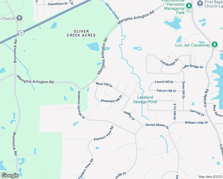 map of restaurants, bars, coffee shops, grocery stores, and more near 9145 Wren Hill Drive in Lakeland