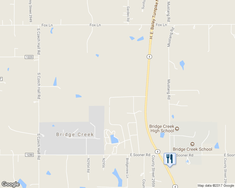 map of restaurants, bars, coffee shops, grocery stores, and more near 2161 County Road 1226 in Tuttle