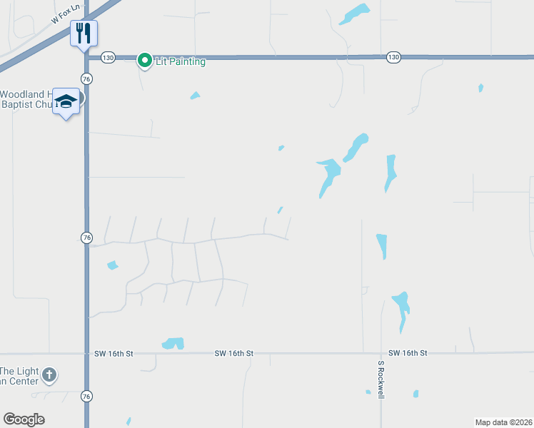 map of restaurants, bars, coffee shops, grocery stores, and more near 2800 Southwest 6th Street in Newcastle