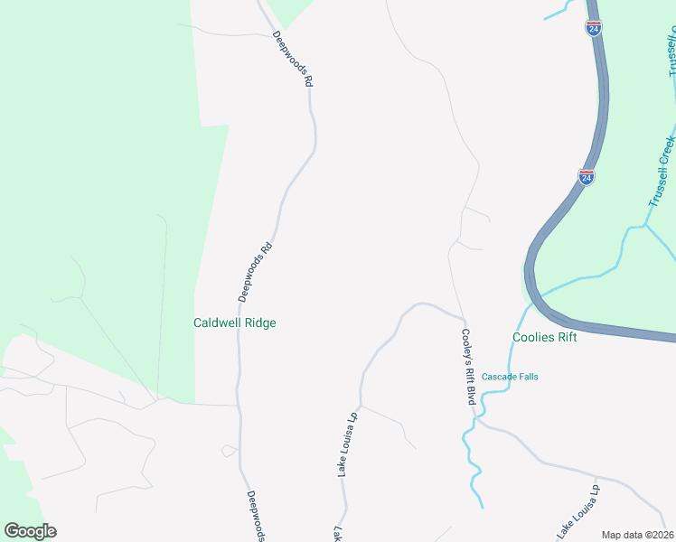 map of restaurants, bars, coffee shops, grocery stores, and more near 1501 Deepwoods Road in Sewanee